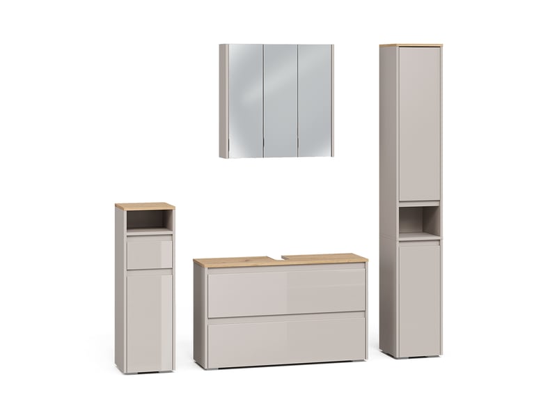  Vicco meubles bain, cachemirechêne artisan, 4 pièces  - Conforama A