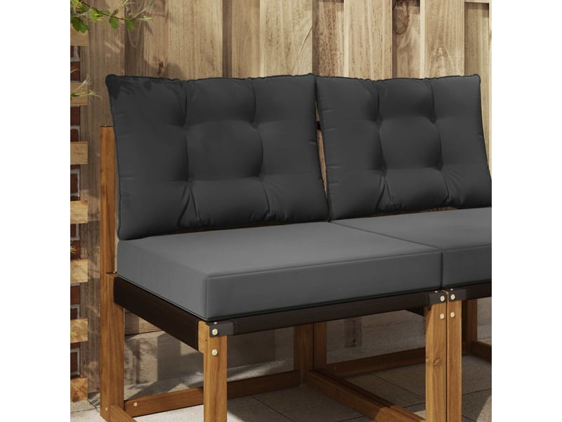  Coussin de canapé d'extérieur, coussin de chaise polyester anthracite 60 x 50,5 cm cf54007  - Conforama B
