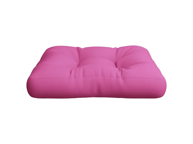  Coussin de palette, coussin de chaise, coussin de canapé rose 60x60x12 cm tissu cf55432  - Conforama D