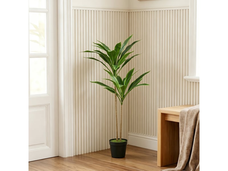  Cordilinéa artificielle, 29 feuilles, branches flexibles, verte  - Conforama C