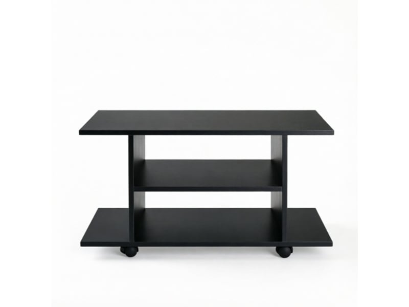  Meuble multimédia fonctionnel avec support tv, table d’appoint mobile et table basse – sur site  - Conforama A