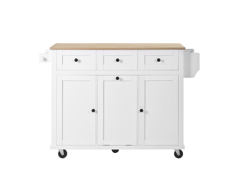  Desserte 3 portes 3 tiroirs coloris blanc mdf desserte blanc - Conforama A