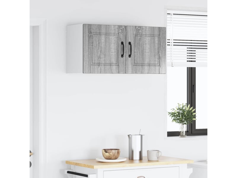 Meuble mural de cuisine | armoire de cuisine 2 pcs gris sonoma bois d'ingénierie shl3911 - Conforama D