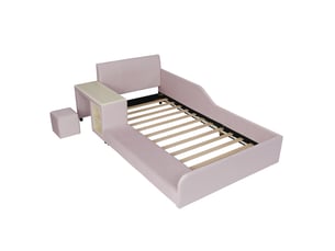 Lit simple 90x200 cm    coloris rose