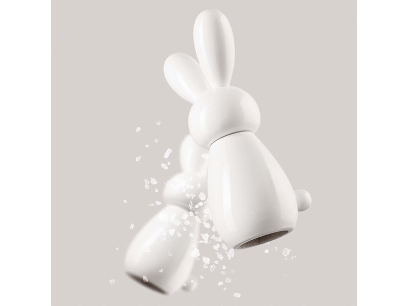 Moulin à épices de cuisine en hêtre laqué bunny - Conforama C