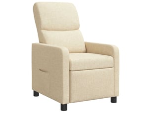 Fauteuil relax manuel VIDAXL  Tissu beige