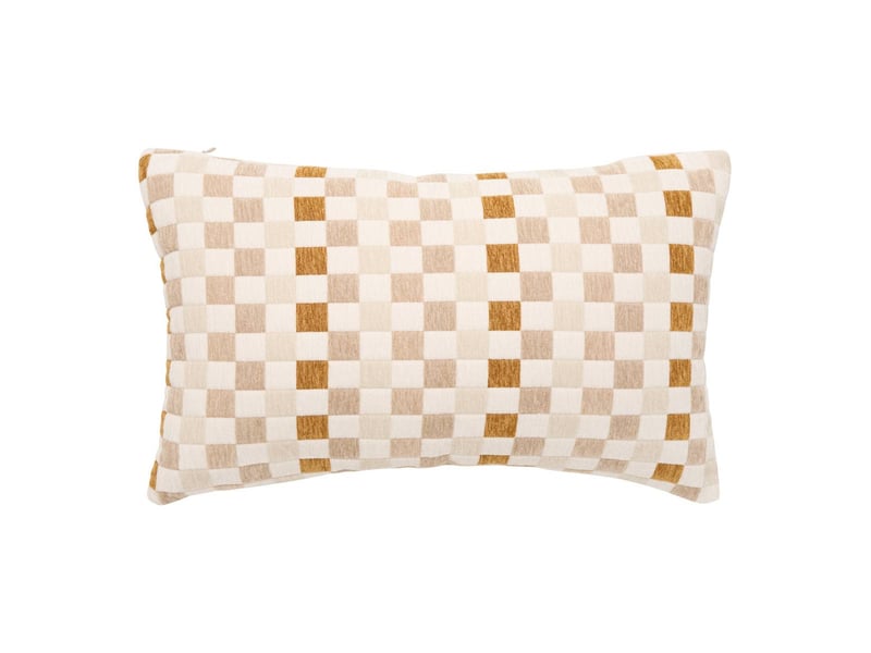  Coussin mosai rectangulaire 30x50cm beige MOSAI - Conforama A