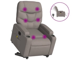 Fauteuil fixe  DECOSHOP 26 Tissu taupe