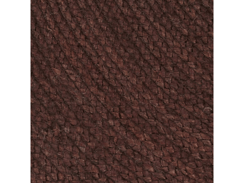  Tapis rond en jute tissé à la main marron 90 cm - comfortxl 133671 - Conforama D