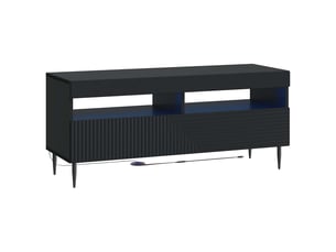 Meuble tv coloris noir 1 cm <strong></strong> <strong></strong>