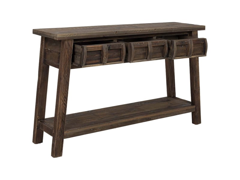  Console d'entrée en bois marron 125x35x76 cm h  - Conforama E