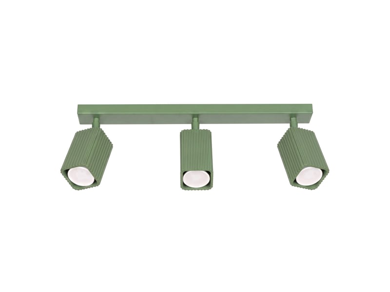  Plafonnier rayo 3l sauge aluminium moderne 16.5x45x6cm SL.3305 - Conforama A