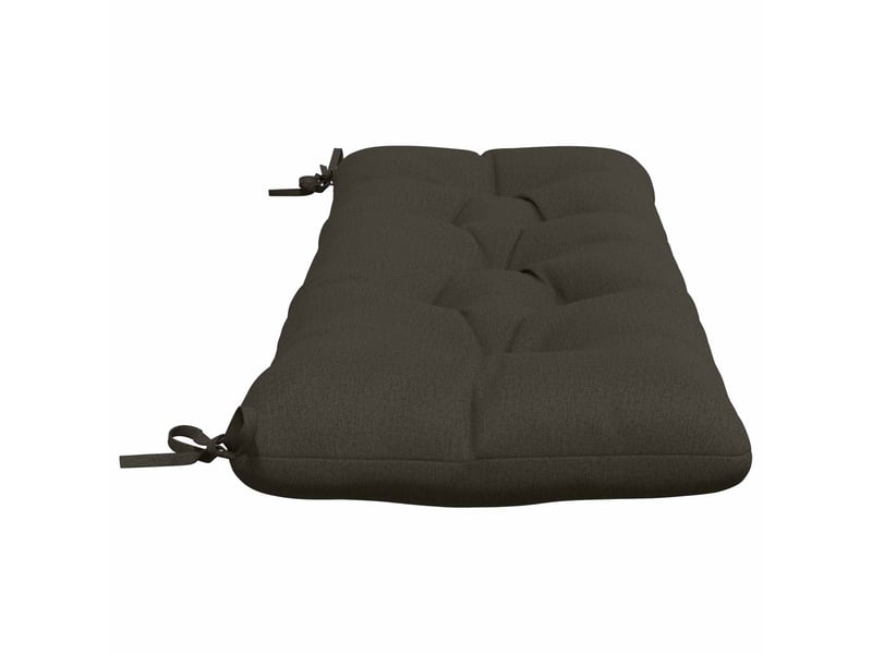  Lot de 2 coussins de banc, coussins d'assise vianen 100 % polyester anthracite cf57630  - Conforama D