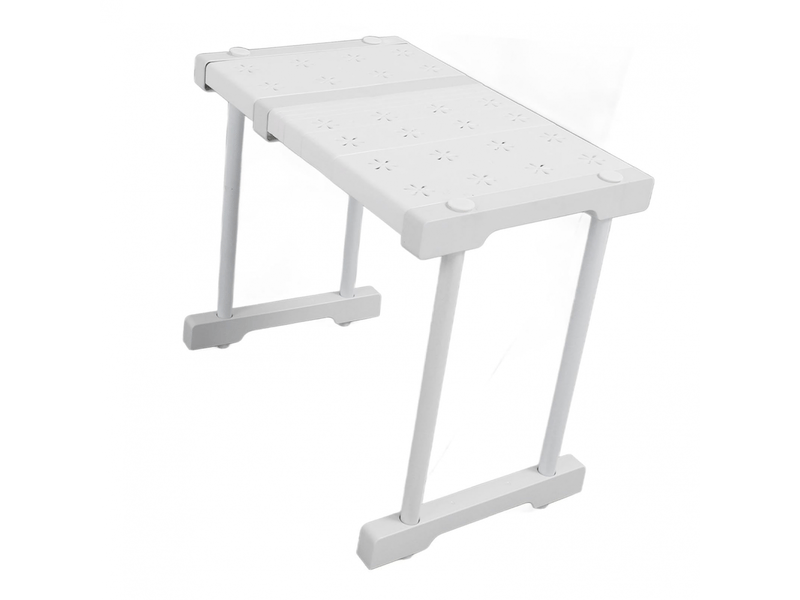  Étagère extensible empilable de 54 kg avec séparateur de charge pour placard et penderie (longueur 27-38 cm)  - Conforama B