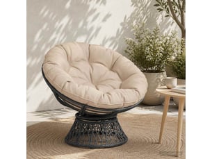 Coussin de chaise suspendue, coussin d'assise vianen 100 % polyester crème cf54276