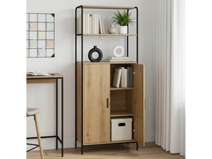 Armoire     <strong></strong> <strong></strong> coloris bois clair largeur 65 cm