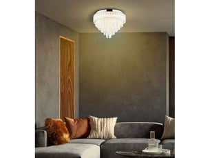 Globo crystalia plafonnier led chromé 50 cm, 27006000 k
