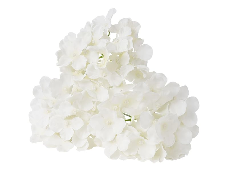  Mophorn lot de 65 hortensias artificiels de 250 mm avec têtes de 152,4 mm, offrant un aspect naturel. Idéal pour la décoration intérieure, les événements, les mariages et les centres de table.  - Conforama A
