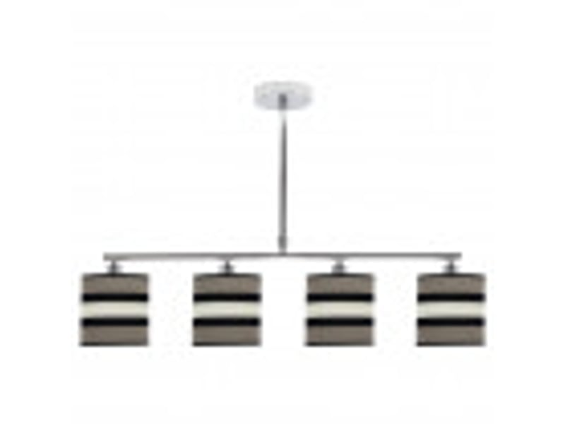  Lampe de plafond fabrilamp karla taupebeige 4 x e14 hauteur réglable 44-61 cm 75x14 cm 171254058 - Conforama B