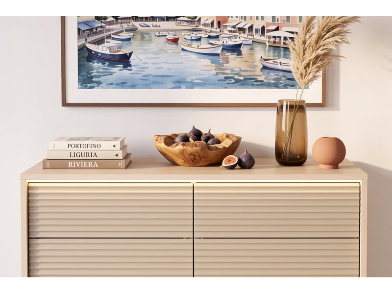  Gobi mini - commode 104 cm melaminé beige  - Conforama E