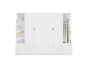 Armoire WISHDOR coloris blanc largeur 270 cm
