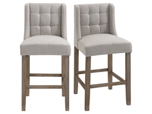 tabouret de bar STILVORA - beige hauteur d'assise 67 cm vendu Par paire