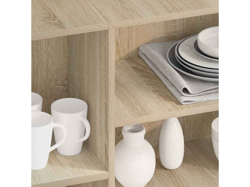 Buffet - bahut - meuble de rangement chêne sonoma 120x30x75 cm bois d'ingénierie - Conforama C