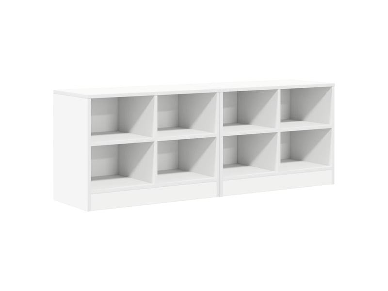  Armoire de lit 2 pièces blanc 66x33x48 cm bois d'ingénierie  - Conforama A