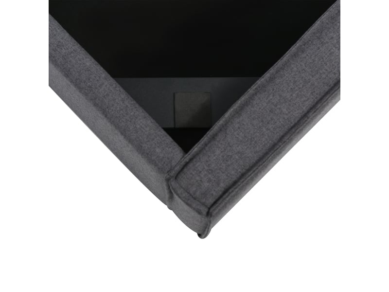  Lit 1 personne 90x200cm avec matelas, lit enfant avec sommier à lattes métalliques, lit simple, gris  - Conforama W