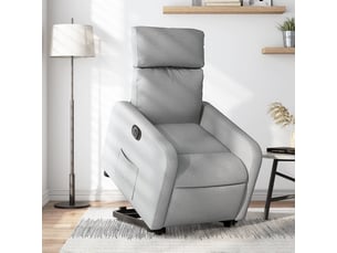Fauteuil relax électrique  <strong></strong> Tissu argenté