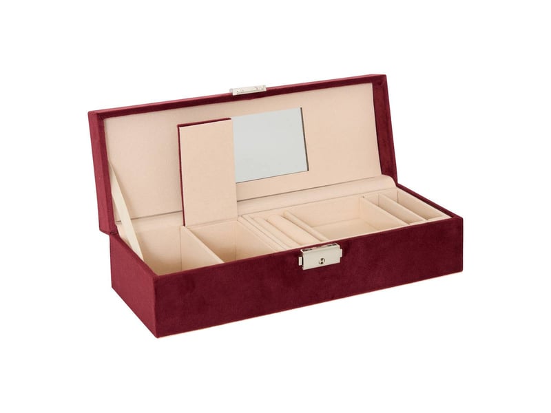  Boite bijoux bordeaux l28  - Conforama C