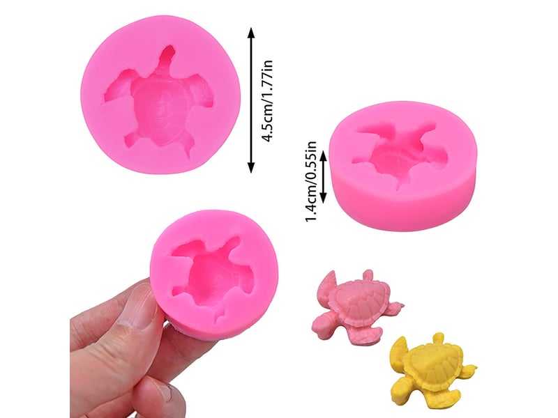  Moule à tortue en silicone, 2 pièce, moule à chocolat, à gâteau, à fondant, outils de cuisson à faire soi-même NO Commercial reference - Conforama B
