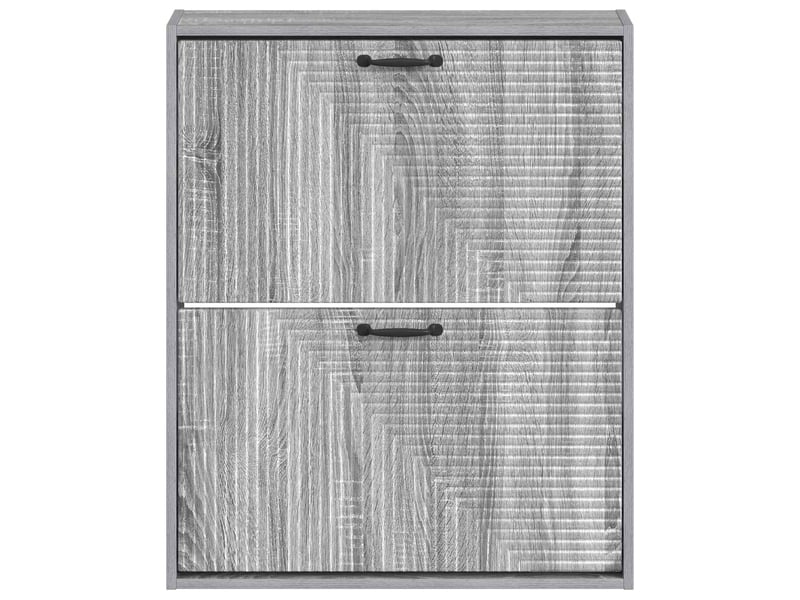  Meuble à chaussures mural, armoire à chaussures haarlem 71x17x86 cm sonoma gris  - Conforama D
