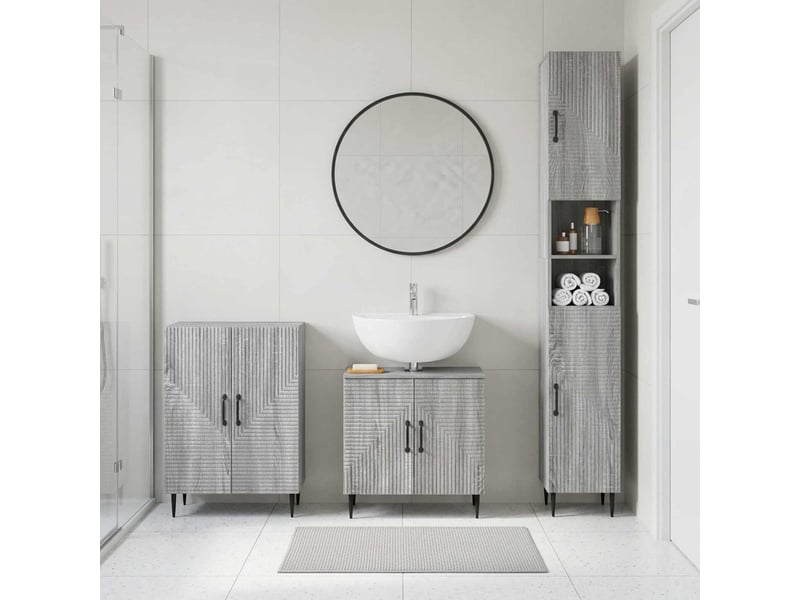 Ensemble de meuble de salle de bain 3 pièces haarlem cf63431 - Conforama B