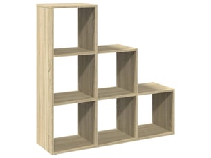 Étagère de rangement, étagère séparatrice de pièce 3 niveaux chêne sonoma 99x29x99 cm