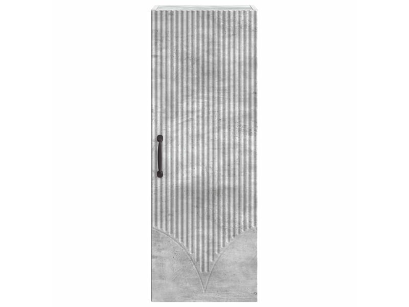  Armoire murale salon 33x34,5x90cm bois d'ingénierie gris béton shl9567  - Conforama D