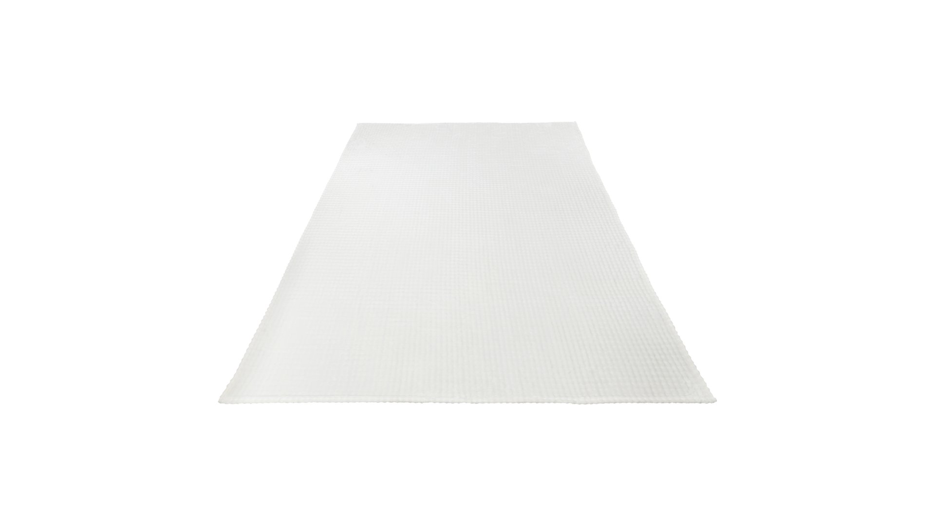 CONFORAMA Plaid 180x230 cm BUBBLE coloris blanc