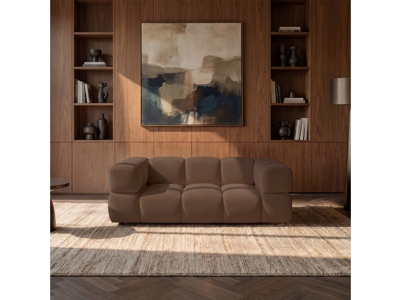  Selsey hollme - canapé - 190 cm - velours brun clair Hollme - Conforama B
