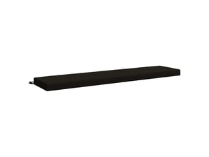 Coussin de banc, coussin d'assise, coussin de canapé soest 100 % polyester noir 170 x 40 x 8 cm cf53433
