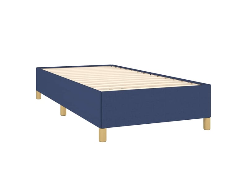  Lit simple- lit adulte -  cadre de lit sans matelas bleu 100x200 cm tissu  - Conforama C