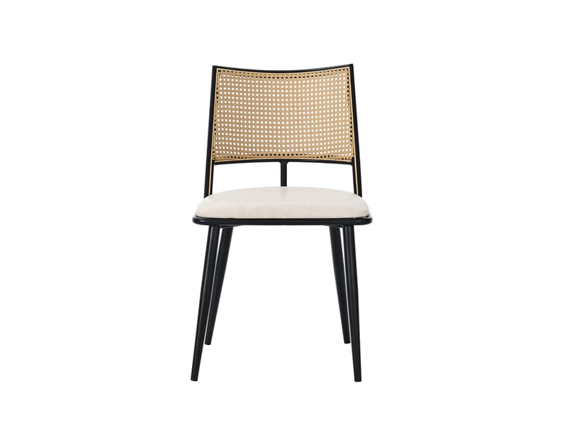 Lot de 6 chaises en rotin coloris noir chaise noir - Conforama D