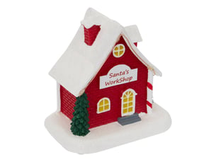 Village de noël lumineux petite maison 3 led à piles 3 modèles assortis