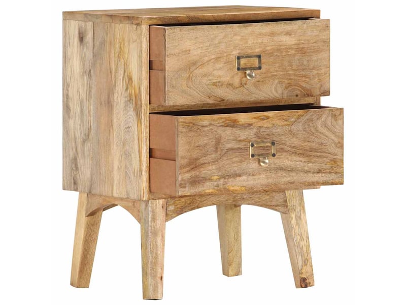  Table de chevet - cabinet de chevet - table de nuit 40x35x55 cm bois de manguier solide  - Conforama B