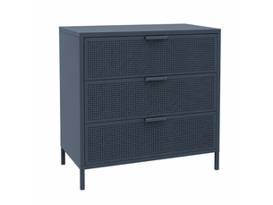 Chiffonnier NORDLYS coloris bleu largeur 80 cm hauteur 77 cm
