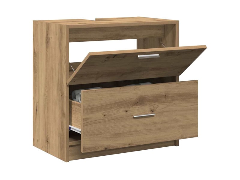  Cabinet de salle de bain, armoire salle de bain chêne artisanal 59 x 37 x 59 cm cf65288  - Conforama C