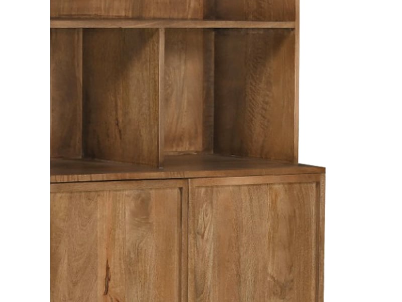  Vallauris-vaisselier 4 portes en bois massif  - Conforama D