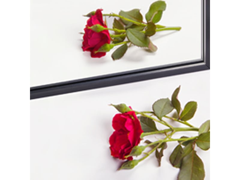  Miroir sur pied - 165 x 60 cm - noir - miroir plein pied arqué grand format en verre trempé, cadre en alliage d'aluminium  - Conforama D