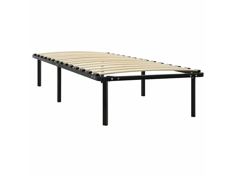  Lit simple- lit adulte -  cadre de lit noir métal 100x200 cm  - Conforama A