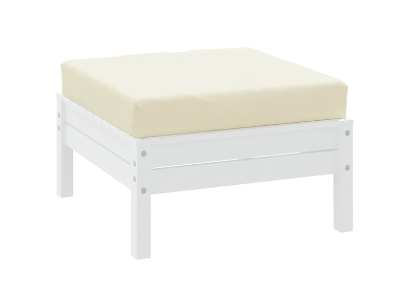  Coussin de palette, coussin de chaise, coussin de canapé crème 60x60x9,5 cm tissu oxford cf55336  - Conforama C