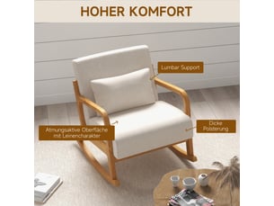 Fauteuil fixe <strong></strong> Coton / Lin beige